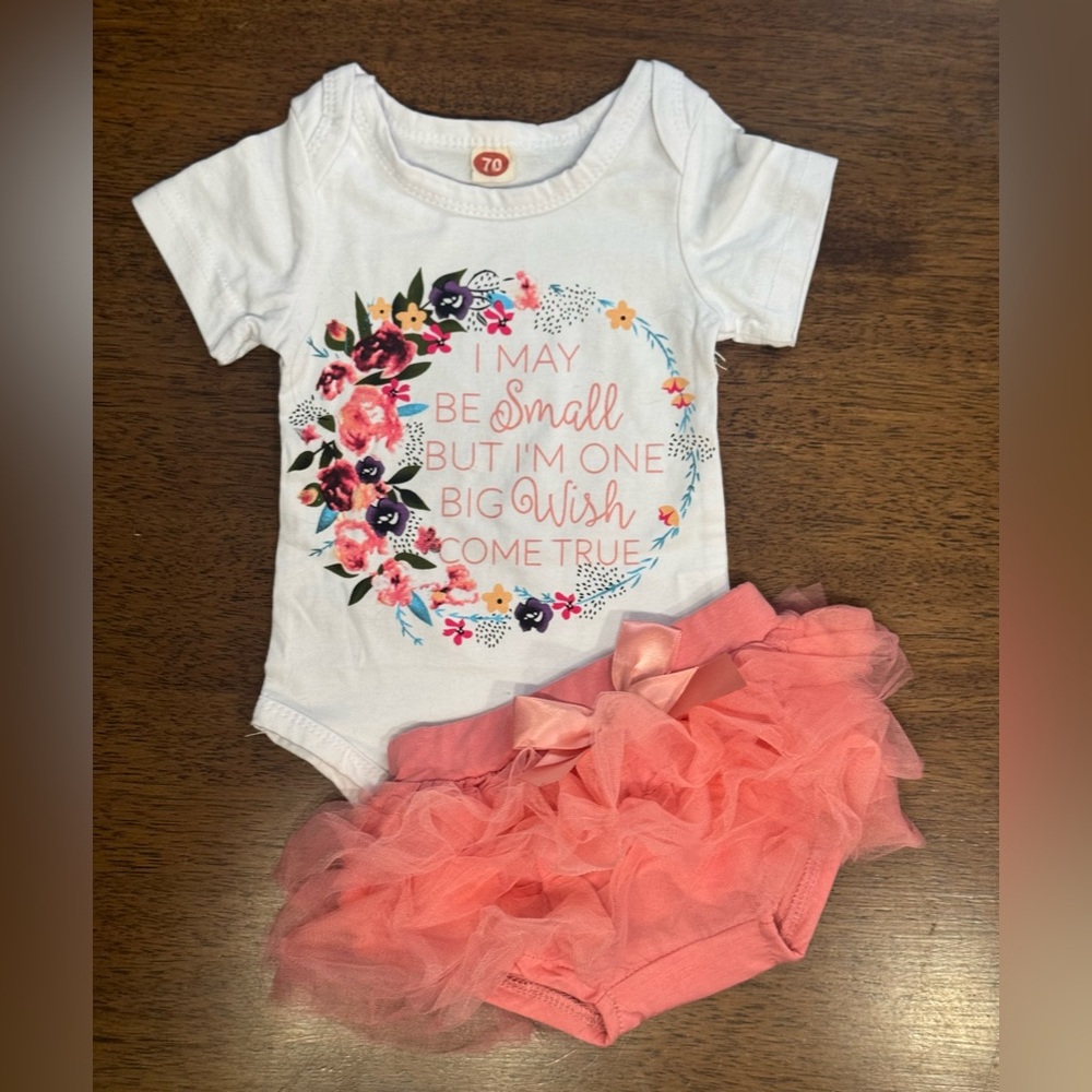 NEW Boutique Baby Girl Ruffle Outfit. Size 6 Months